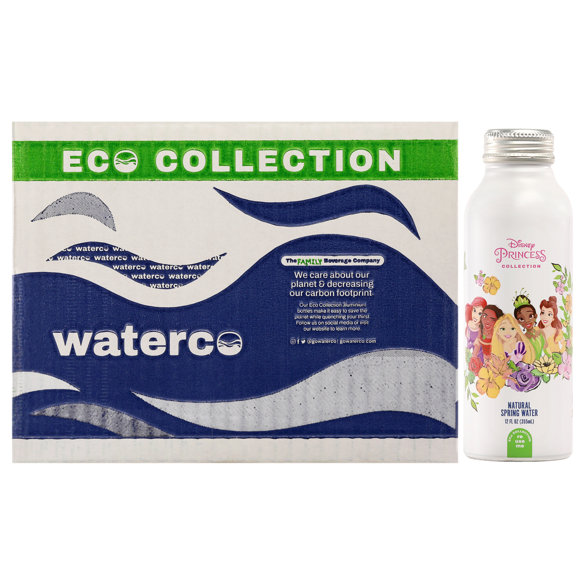Disney Water Disney Princess Aluminium Water Bottle , 12 x 12 oz Water